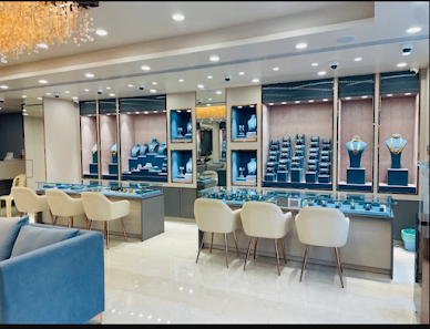 Interior of Bombay Jewellers with display counters